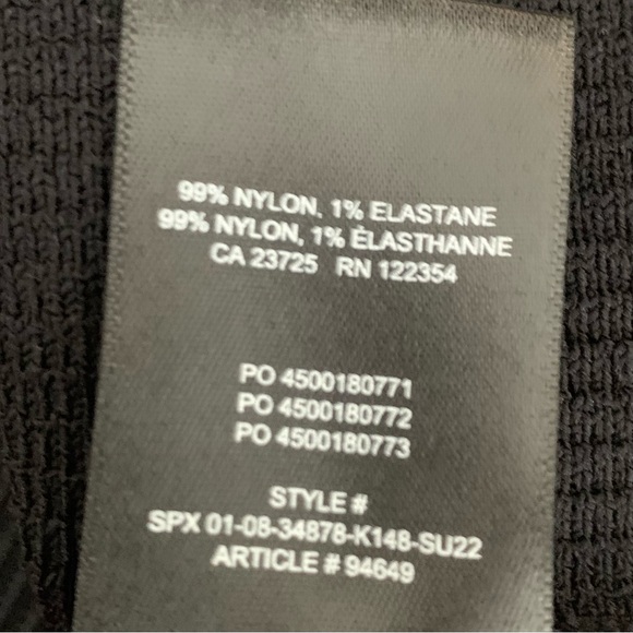 Babaton Sculpt Knit Criss Cross Black Dress, Size XS - Picture 8 of 8